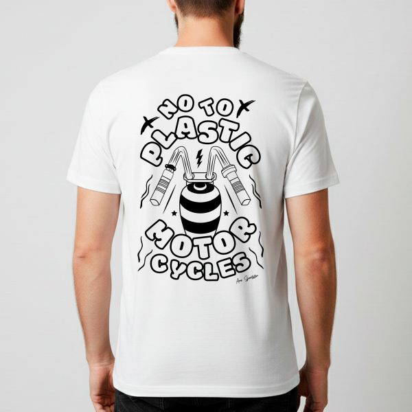 Camiseta NTP Motorcycles (d2 blanca)