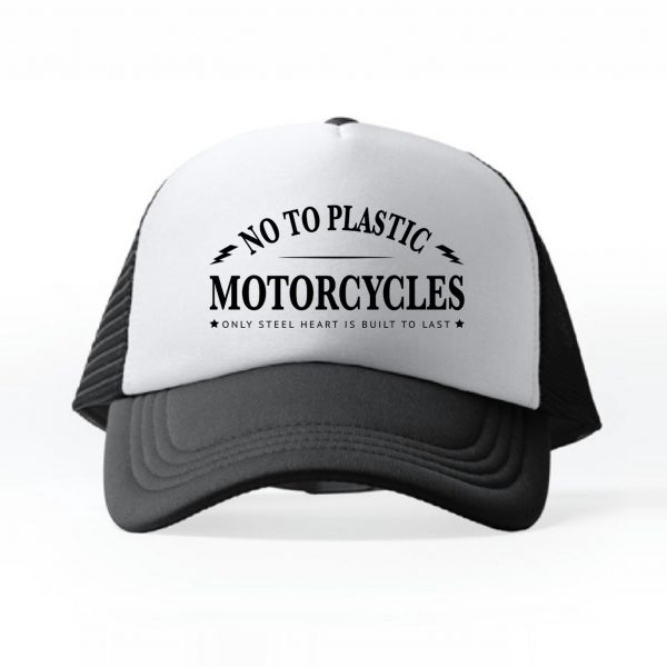 gorra trucker blanca logo oficial ntp motorcycles