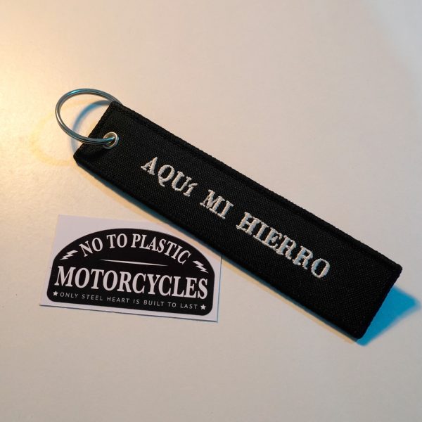 Llavero bordado NTP Motorcycles para moto custom