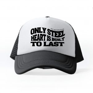 Gorra Trucker Blanca "Steel Heart"
