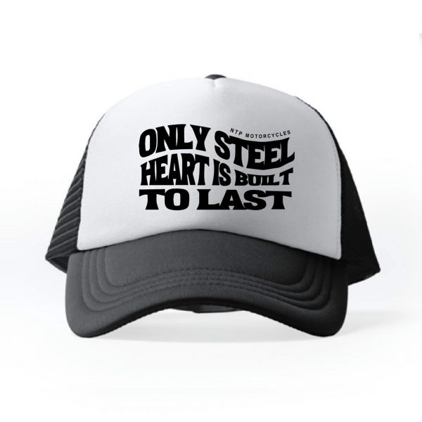 Gorra Trucker Steel Heart (blanca)