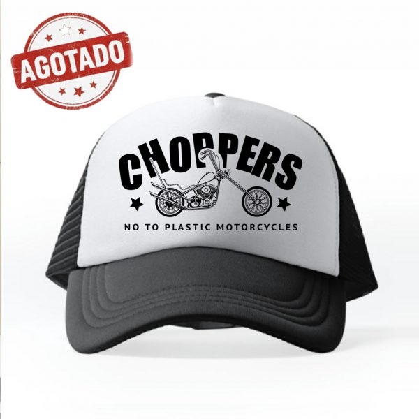 gorra trucker blanca Choppers ntp Motorcycles