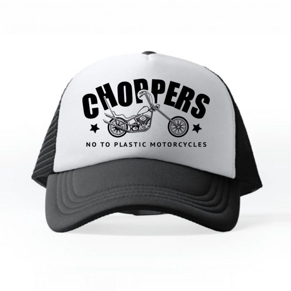 gorra trucker blanca chopper Ana sportster
