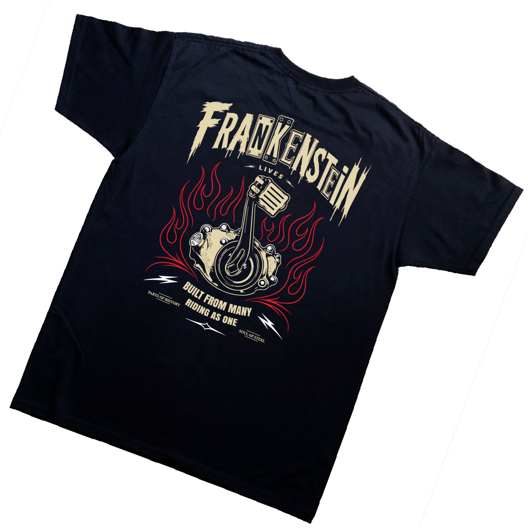 ntpm-camiseta-RE-d8-negra-detras Camiseta de manga larga motera Steel Heart de NTP Motorcycles con diseño en las mangas