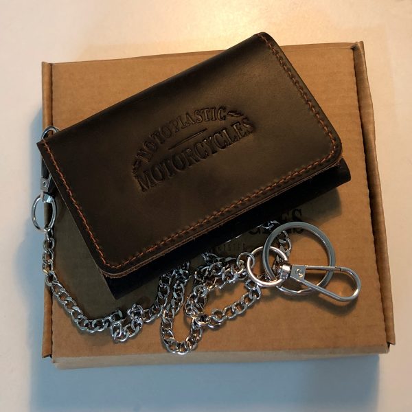 Cartera de piel pequeña Rider Essential Pocket de cuero para llevar en el bolsillo del pantalón de moto