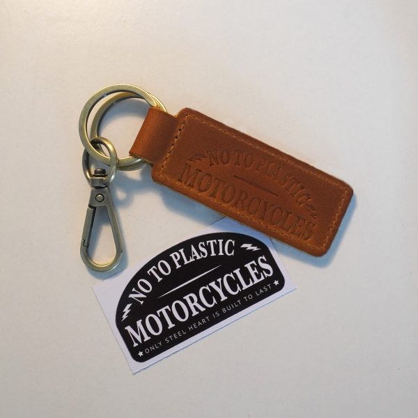 Llavero de cuero para no rayar el deposito