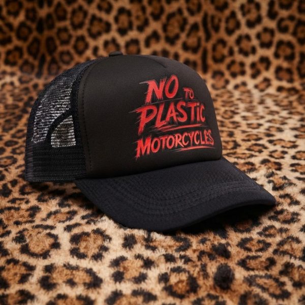 Gorra Trucker Orange & Iron (negra)